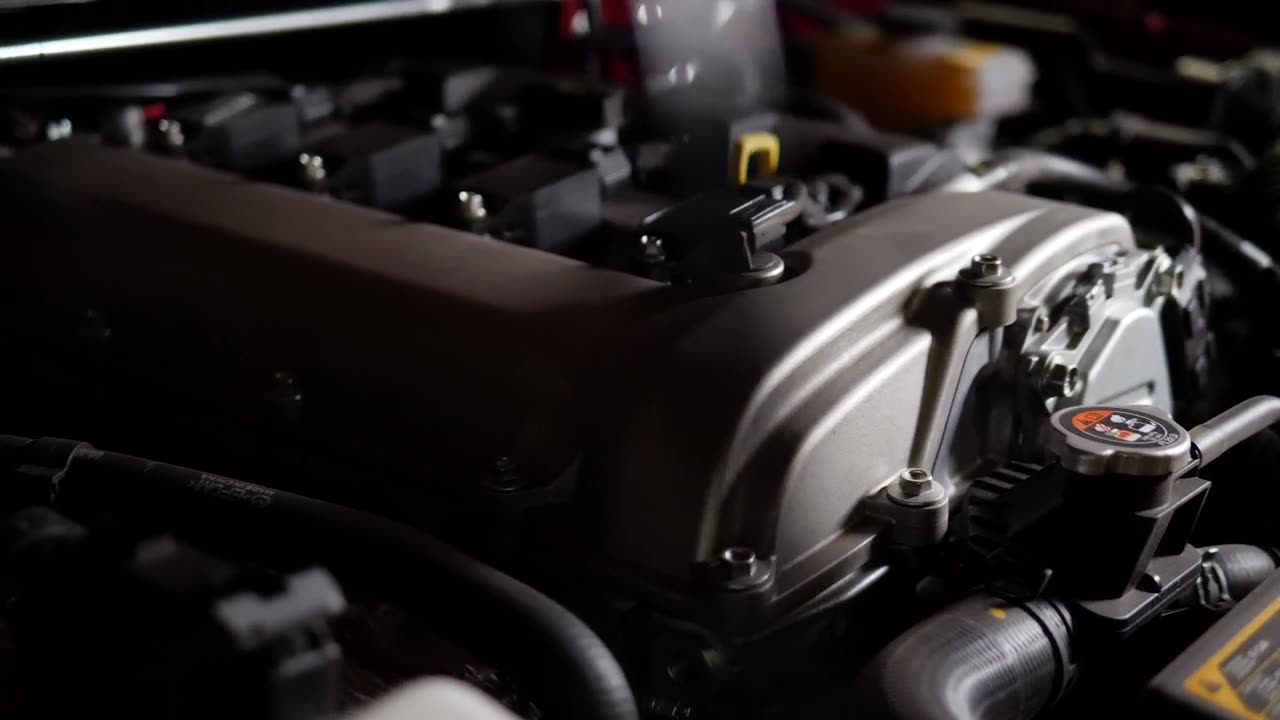 Close-up of an engine