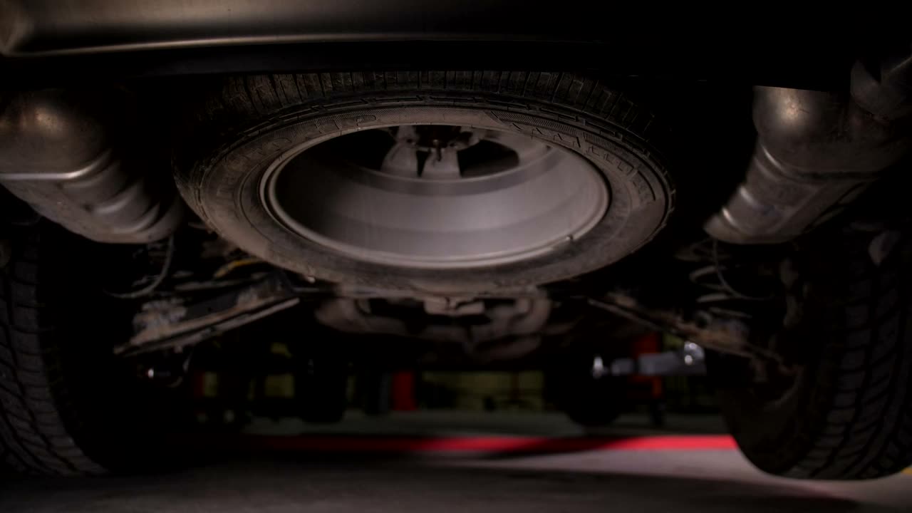 Car on the lift